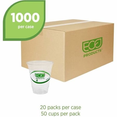 Eco-Products CUP, COLD, PLA, GRNSTRP, 12OZ, 20PK ECOEPCC12GSACT